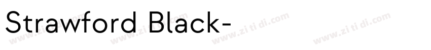 Strawford Black字体转换